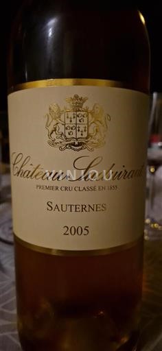 Bordeaux Sauternes Château Suduiraut 2005