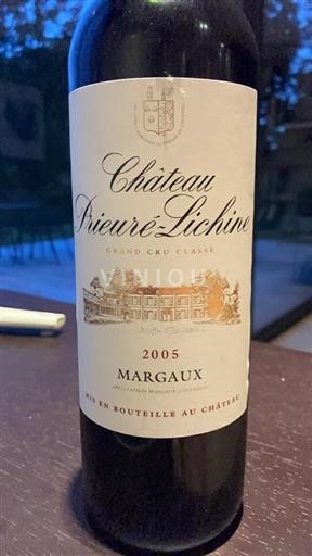 Bordeaux Margaux Grand Cru Château Prieuré-Lichine 2005