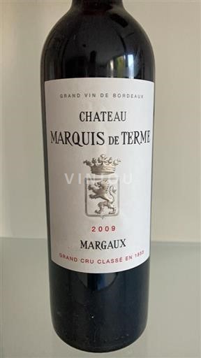 Bordeaux Margaux Grand Cru Château Marquis de Terme 2009
