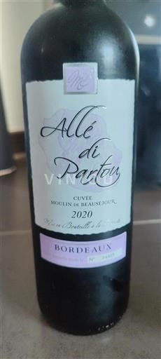 Bordeaux Moulin de Beausejour Allé di Partou 2020