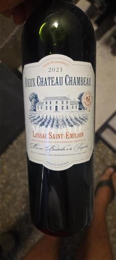 Bordeaux Lussac-saint-émilion Château Vieux Chambeau 2021