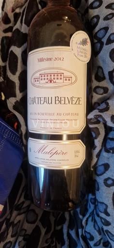 Linguadoca Malepère Château Belvèze 2012