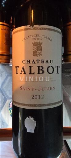 Bordeaux Saint-Julien Grand Cru Talbot 2012