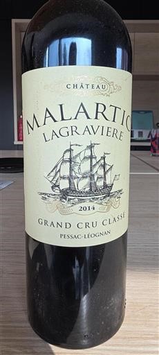Bordeaux Pessac-Léognan Grand Cru Classé Château Malartic-Lagravière 2014