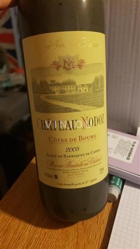 Bordeaux Côtes-de-bourg Château Nodot 2005