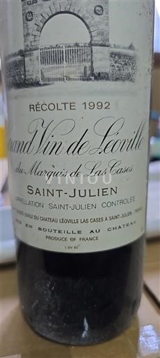 Bordeaux Saint-Julien Grand Cru Château Léoville Las Cases Grand Vin de Léoville 1992