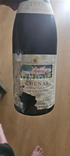 Beaujolais Chénas Jean-Claude Boisset Les Vuclairs 1989