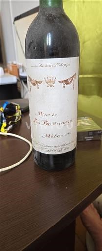 Bordeaux Médoc Baron Philippe La Baronnie 1986