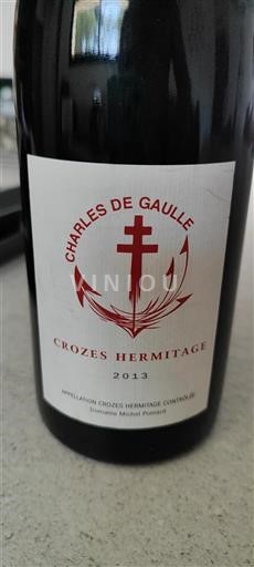Valle del Ródano Crozes-Hermitage Domaine Michel Poinard Charles de Gaulle 2013
