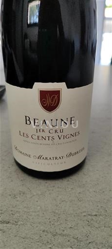 Bourgogne Beaune Premier Cru Domaine Maratray-Dubreuil Les Cents Vignes 2017