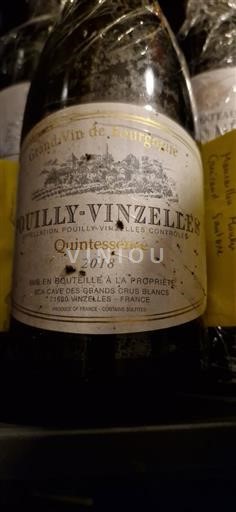 Borgogna Pouilly-vinzelles Cave des Grands Crus Blancs Quintessence 2018