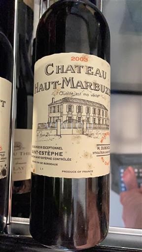 Bordeaux Saint-Estèphe Cru Bourgeois Château Haut-Marbuzet 2003