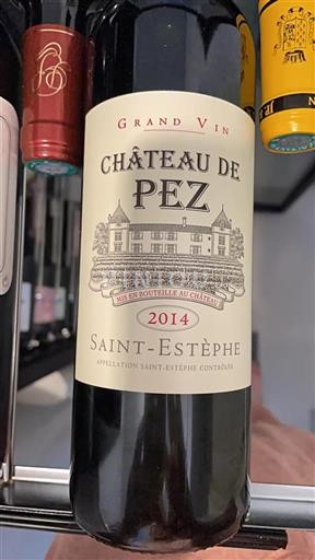 Bordeaux Saint-Estèphe Château Pez 2014