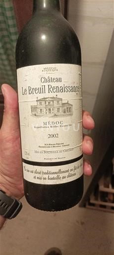 Bordeaux Médoc Château Le Breuil Renaissance 2002