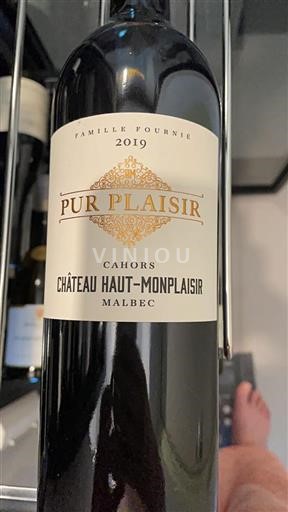 Sudoeste Cahors Château Haut-Monplaisir Pur Plaisir 2019