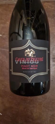 Neuchâtel Ni doloceno Caves du Prieuré Pinot Noir élevé en barrique 2019