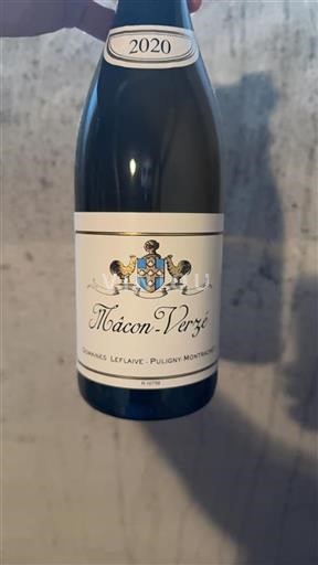 Bourgogne Mâcon et mâcon-villages Domaine S Leflaive Macon-Verzé 2020