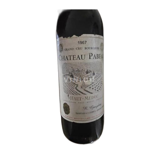 Bordeaux Haut-Médoc Château Pabeau 1967