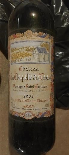 Bordeaux Montagne-Saint-Émilion Château La Chapelle des Tours 2002