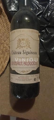 Bordeaux Bordeaux superiore Château Séguineau 2003