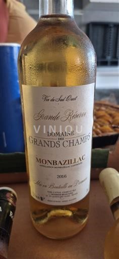 Jihozápad Monbazillac Domaine Des Grands Champs Grande Réserve 2016