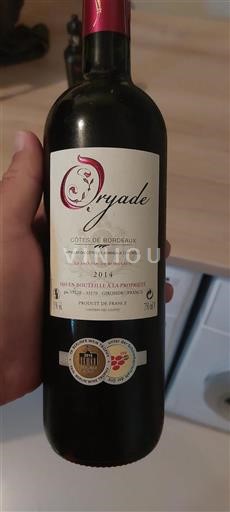 Bordeaux Côtes-de-Bordeaux Oryade 2014