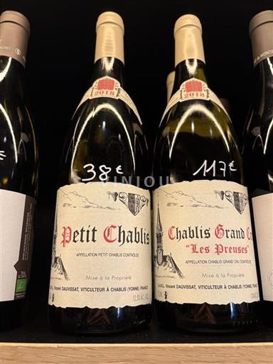 Bourgogne Petit-chablis Vincent Dauvissat 2018