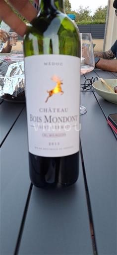 Bordeaux Médoc Cru Bourgeois Château Bois Mondont 2015