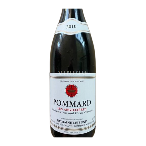 Bourgogne Pommard Premier Cru Domaine Lejeune Les Argillières 2010