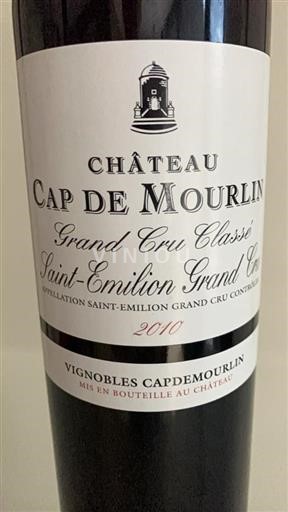 Bordeaux Saint-Émilion Grand Cru Grand Cru Classé Château Cap de Mourlin 2010