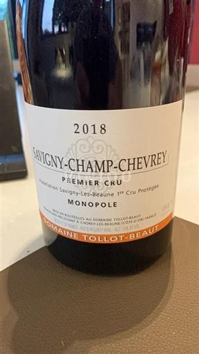 Burgundsko Savigny-lès-Beaune Premier Cru Domaine Tollot-Beaut Savigny-Champ-Chevre 2018