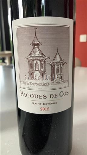 Bordeaux Saint-Estèphe Château Cos Estournel Pagodes de Cos 2015