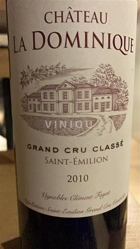Bordeaux Saint-Émilion Grand Cru Château La Dominique 2010