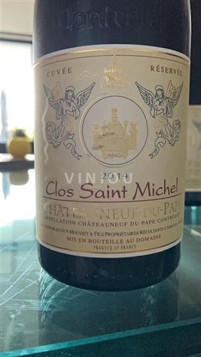 Rhône Valley Châteauneuf-du-Pape Clos Saint Michel 2014