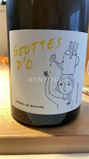 Vallonia Vino del Paese dei Giardini di Vallonia Château Bousval Gouttes d’O 2018