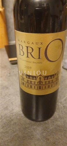 Bordeaux Margaux Château Cantenac Brown Brio 2019