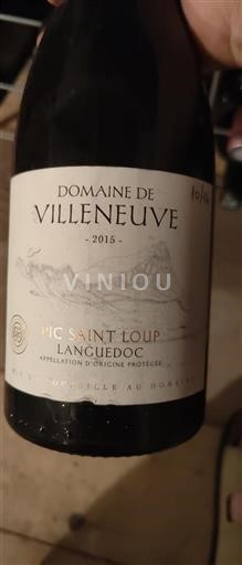 Languedoc Pic-saint-loup Domaine Villeneuve 2015
