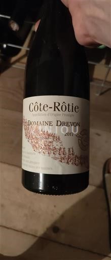 Vin Rouge sec Domaine Drevon 2017 France Vallée du Rhône Côte-rôtie AOC
