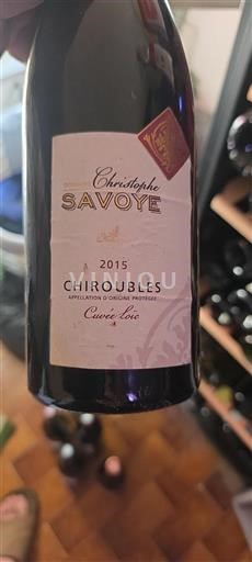 Beaujolais Chiroubles Domaine Christophe Savoye Loïc 2015
