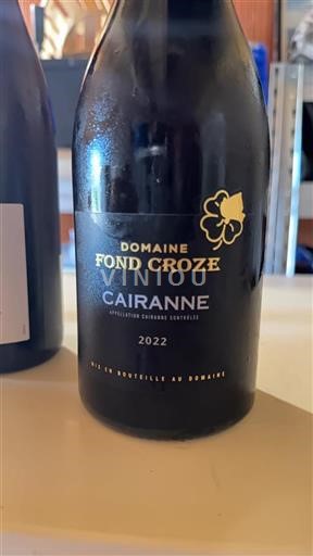 Rhône-dalen Cairanne Domaine Fond Croze 2022