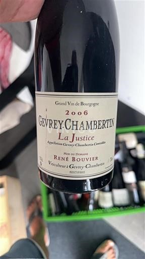 Burgundsko Gevrey-Chambertin René Bouvier La Justice 2006