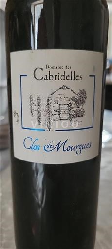 Vin Rouge sec Clos des Mourgues Domaine Des Cabridelles 2020 France Languedoc