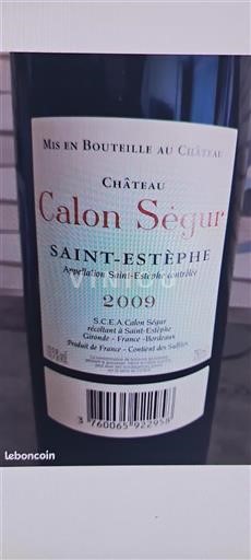 Bordeaux Saint-Estèphe Grand Cru Château Calon Ségur 2009