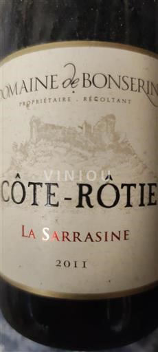 Valle del Rodano Côte-rôtie Domaine Bonserine La Sarrasine 2011