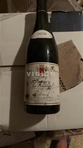 Burgundy Irancy Grand Cru Colinot Les Boucairdes 2020