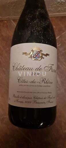 Rhône-dalen Côtes-du-Rhône Château Farel 1996