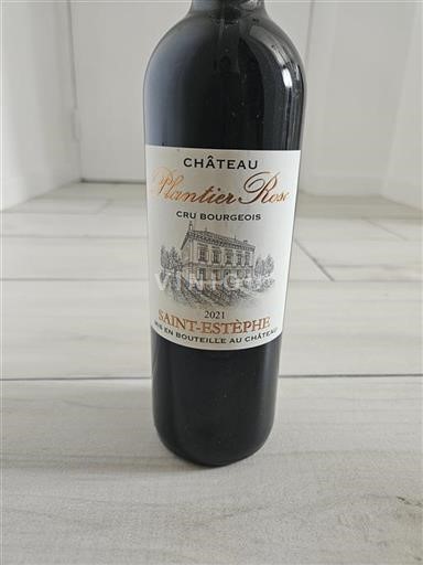 Bordeaux Saint-Estèphe Cru Bourgeois Château Plantier Rose 2021