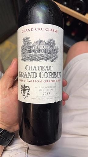 Bordeaux Saint-Émilion Grand Cru Château Grand Corbin 2013