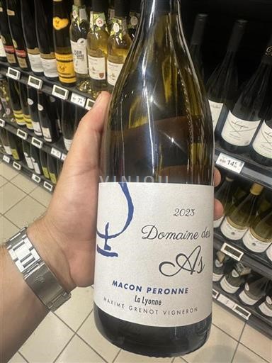 Vin Blanc demi-sec La Lyonne Domaine Des As 2023 France Bourgogne Mâcon et mâcon-villages AOC