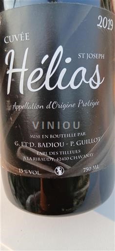 Rhônedalen Saint-Joseph EARL des Tilleuls Hélios 2019